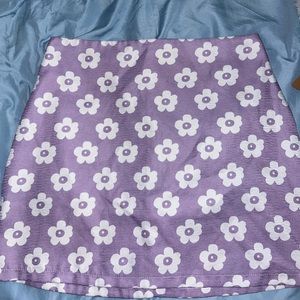Flower print spring skirt